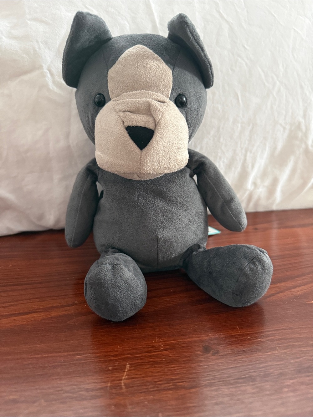 Jellycat Gray and Cream Plush Dog Toy